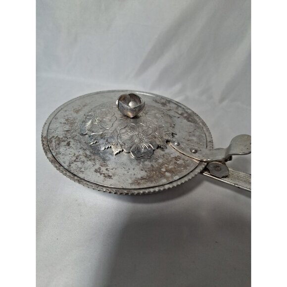 Vintage Continental Silver Co. Wild Rose Silent Butler Brilliantone #1005 - Picture 3 of 9
